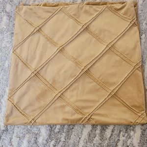 Big throw pillowcase, gold color 23" x 23".